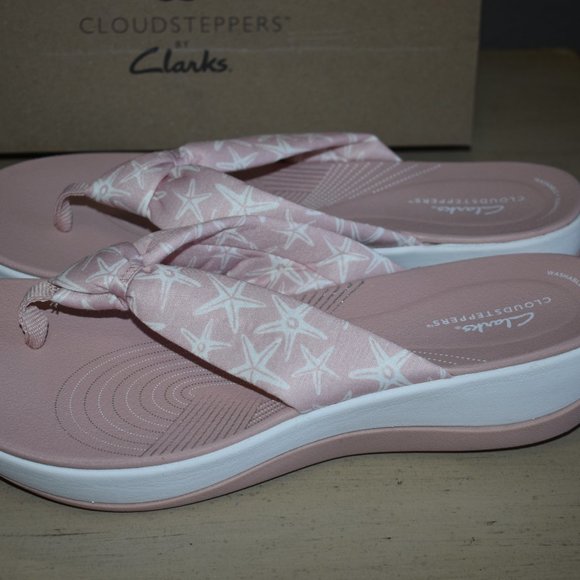 Clarks Women's Cloudsteppers Arla Glison Flip Flop  12M - Picture 2 of 3